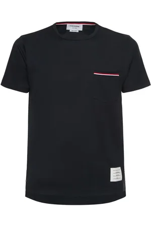 Thom Browne T-shirt Aus Baumwolle Mit Streifen