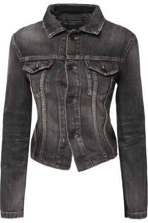 Balenciaga Jacke Aus Denim Mit Schnürung