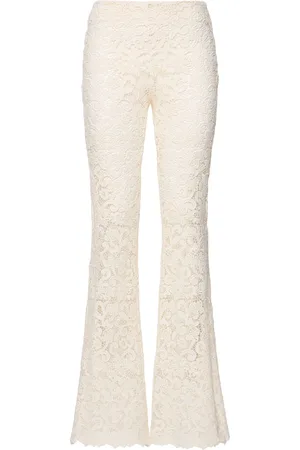 ERMANNO SCERVINO Ausgestellte Hose Aus Baumwollmischspitze