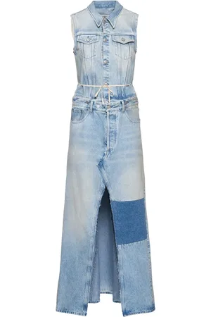 Maison Margiela Maxikleid Aus Baumwolldenim