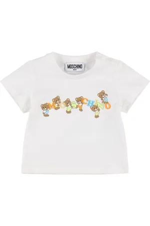 Moschino Bedrucktes T-shirt Aus Baumwolljersey