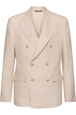 Dolce & Gabbana Dekonstruierte Jacke Aus Leinen