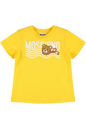 Moschino Bedrucktes T-shirt Aus Baumwolljersey