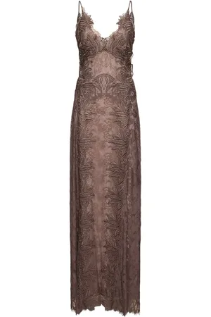 Alberta Ferretti Kleid Aus Baumwollmischspitze