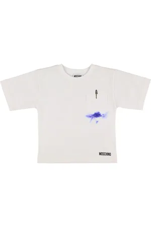 Moschino Bedrucktes T-shirt Aus Baumwolljersey