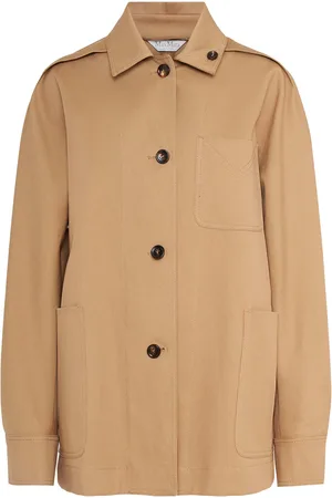 Max Mara Hemdjacke Aus Baumwollgarbardine „moneta“