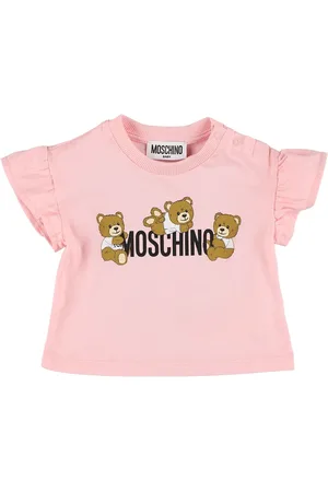 Moschino Bedrucktes T-shirt Aus Baumwolljersey