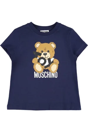 Moschino Bedrucktes T-shirt Aus Baumwolljersey