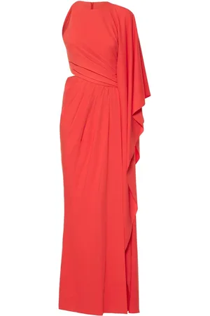 Zuhair Murad Drapiertes, Einärmeliges Kleid Aus Cady