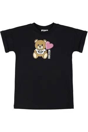 Moschino Kleid Aus Baumwollfleece Mit Druck