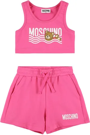 Moschino Top Und Shorts Aus Baumwolle Mit Druck