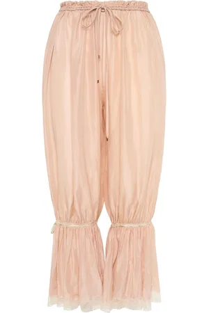 Chloé Seidenhose Mit Rüschen
