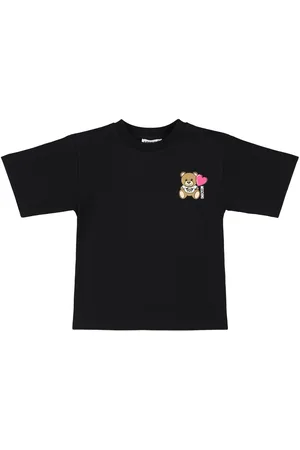 Moschino Bedrucktes T-shirt Aus Baumwolljersey