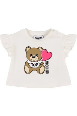 Moschino Bedrucktes T-shirt Aus Baumwolljersey