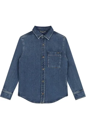 HUGO BOSS Hemd Aus Baumwollmischdenim