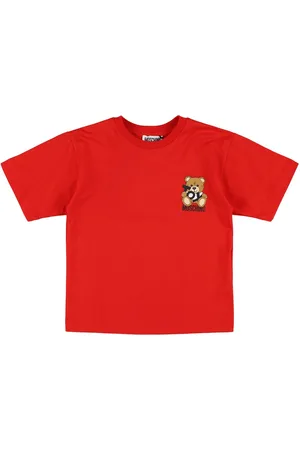 Moschino Bedrucktes T-shirt Aus Baumwolljersey