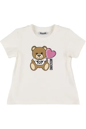 Moschino Bedrucktes T-shirt Aus Baumwolljersey