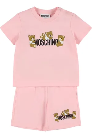Moschino T-shirt Und Shorts Aus Bio-baumwolle Mit Druck