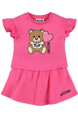 Moschino T-shirt Und Rock Aus Stretch-baumwolle