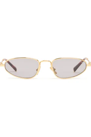Miu Miu Ovale Sonnenbrille Aus Metall „regard“
