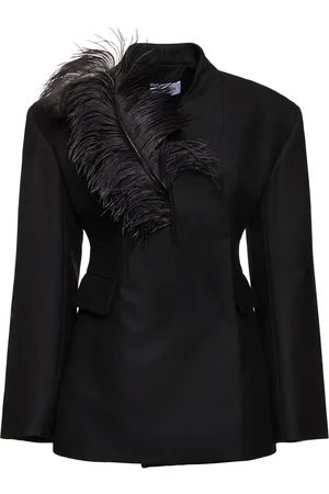 16Arlington Jacke Aus Wollkrepp Mit Federn „ram“