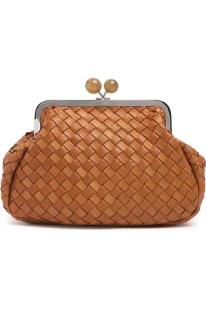 Max Mara Gewebte Lederclutch „pancia“