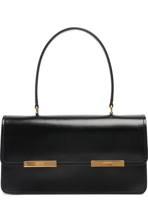 Moschino Schultertasche Aus Leder „metal Plaque“