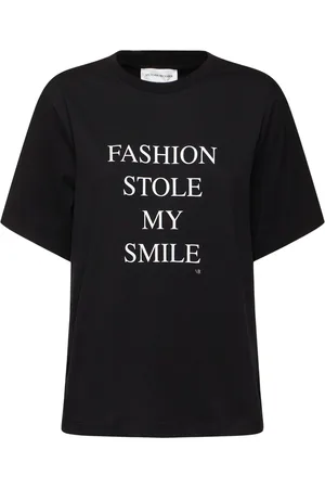 Victoria Beckham T-shirt Aus Bio-baumwolle Mit Druck