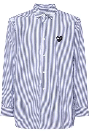 Comme des Garçons Gestreiftes Baumwollhemd