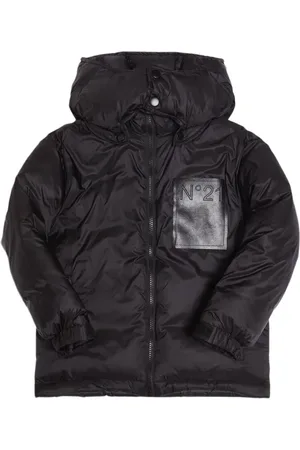 Nº21 Gepolsterte Jacke Aus Nylon Mit Kapuze