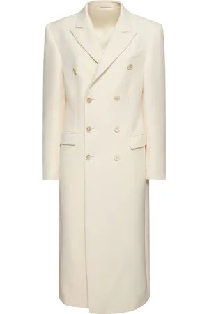 WARDROBE.NYC Doppelreihiger Wollmantel Aus Filz