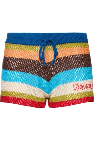 Dsquared2 Shorts Aus Baumwollstrick Mit Niedrigem Bund
