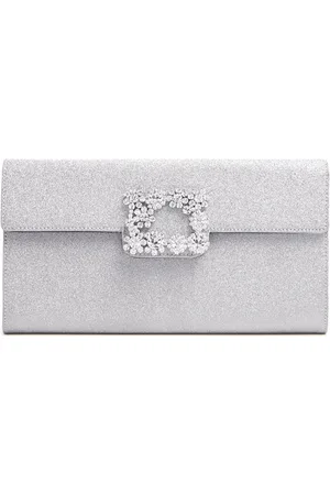 Roger Vivier Umschlagsclutch Aus Satin Mit Schnalle