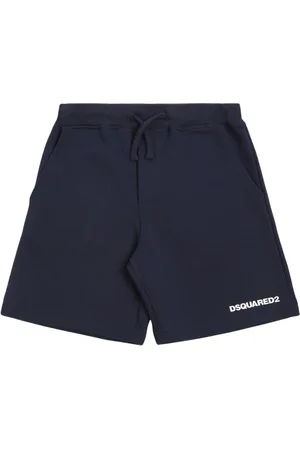 Dsquared2 Shorts Aus Baumwollfleece Mit Druck