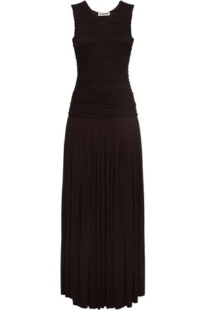 Jil Sander Langes Kleid Aus Krepp