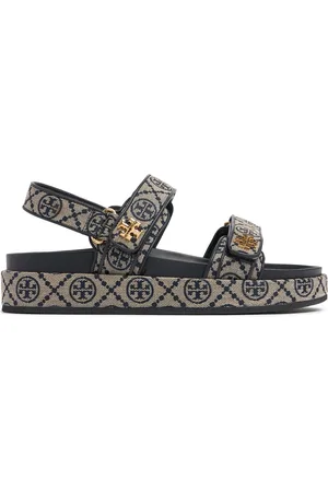 Tory Burch 35mm Hohe Jacquard-sandalen „t Mono Kira Sport“