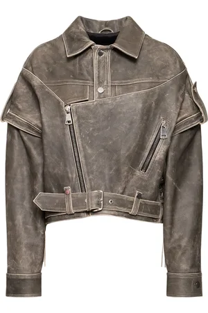 Manokhi Oversized Jacke Aus Vintage-leder