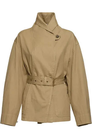 Marant Etoile Prunille Belted Linen & Cotton Jacket