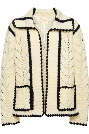 HARAGO Gehäkelte Wolljacke