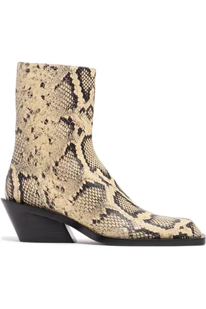 Jil Sander Stiefeletten Mit Pythondruck