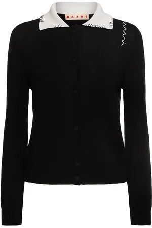 Marni Cardigan Mit Kontrastkragen