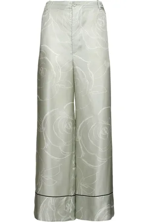 Marni Hose Aus Seidentwill „aurora“