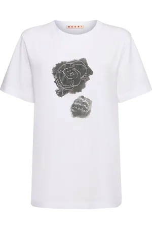 Marni T-shirt Aus Baumwolle Mit Druck