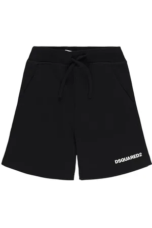 Dsquared2 Shorts Aus Baumwollfleece Mit Druck