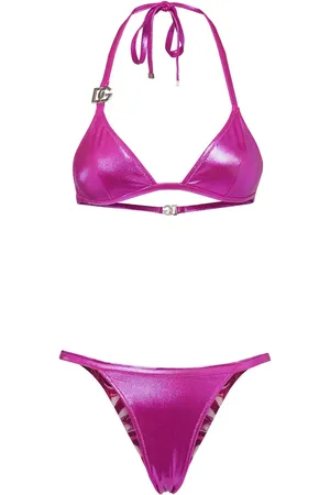 Dolce & Gabbana Bikini Aus Beschichtetem Jersey