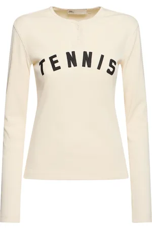 Tory Burch Hendley-t-shirt Aus Gerippter Baumwolle
