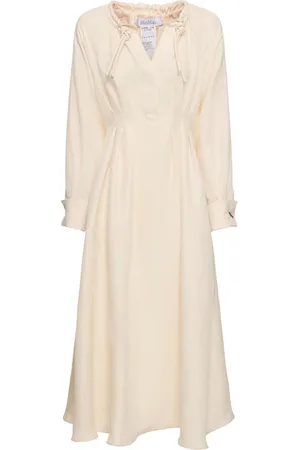Max Mara Midikleid Aus Leinen Und Seidentwill „drina“