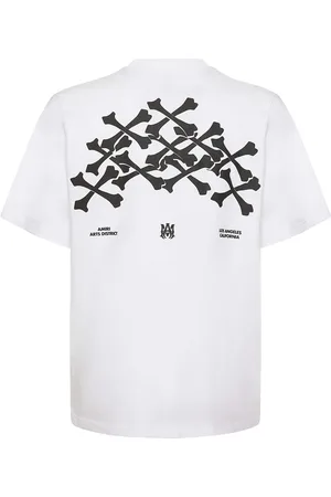 AMIRI T-shirt Aus Baumwolle Mit Knochendruck