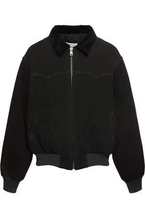 Maison Margiela Sportjacke Aus Baumwolle Mit Reißverschluss