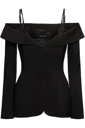 MUGLER Matter, Schwerer Blazer Mit Carmenausschnitt